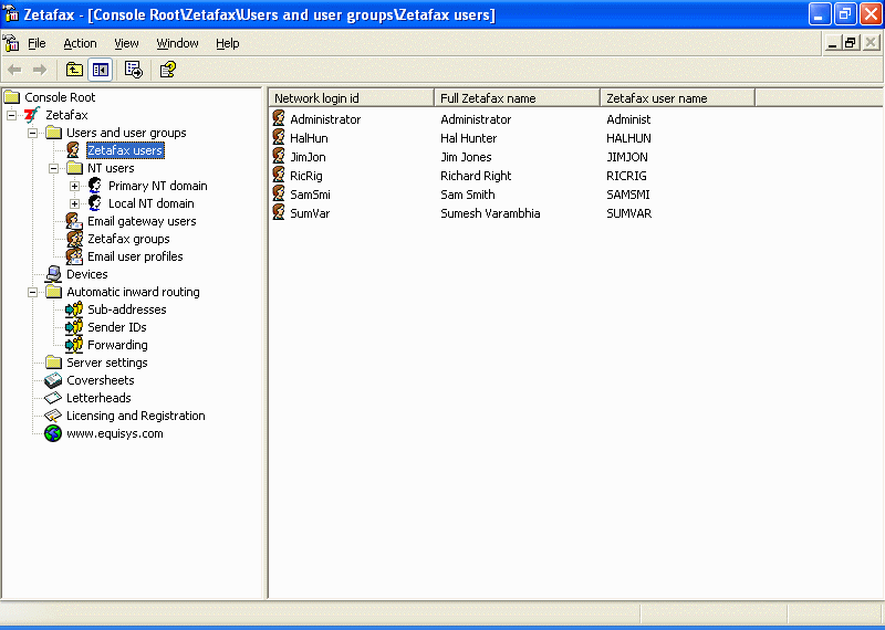 Zetafax Screenshot
